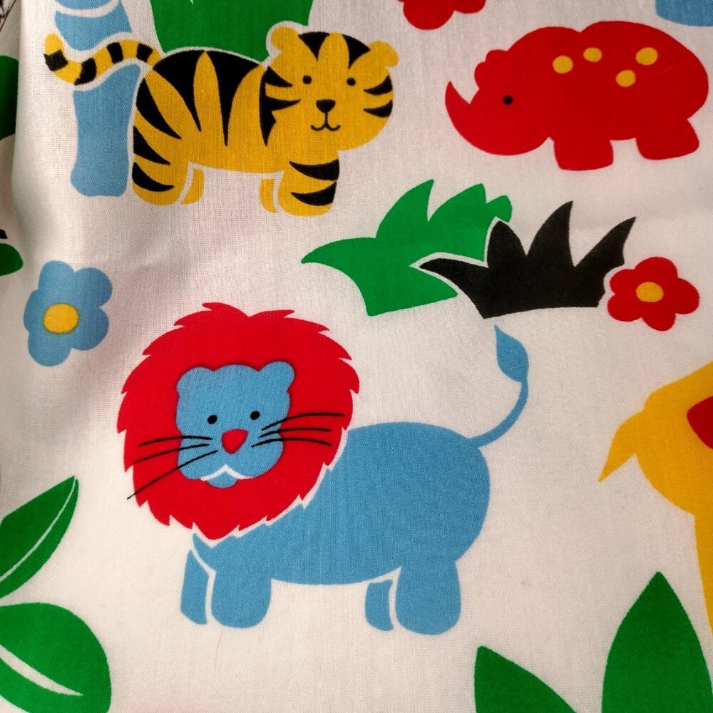 Weilwood Fabric Sewing Material Jungle Safari Animals Colorful Kids Animal 3 Yds - Picture 8 of 10